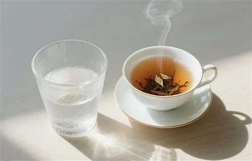 Is it better to drink plain water or tea?